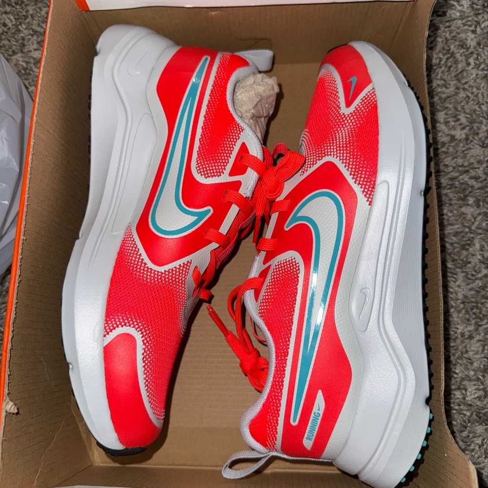 Nike Kids Red and White Sneakers